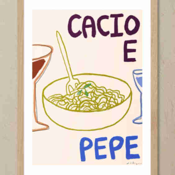 Cacio e Pepe Framed Wall Art