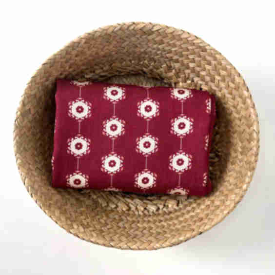 Medalians - Brass Collection - Wool Rayon Print Fabric
