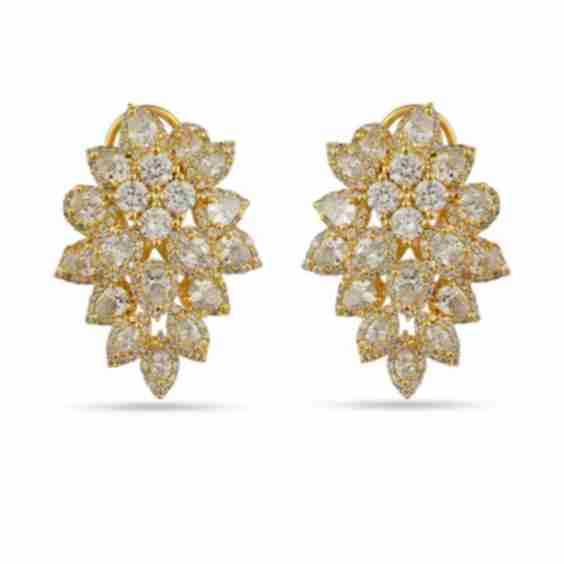 Emerson - Gold CZ Stud Earrings