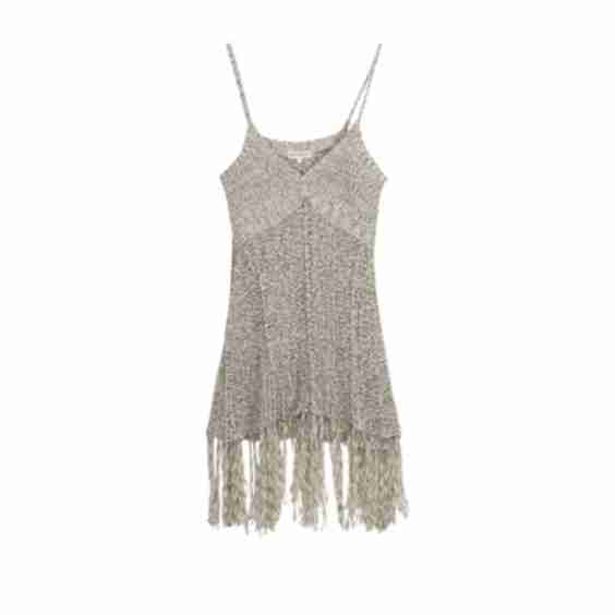 Fringe Knit Camisole Vest