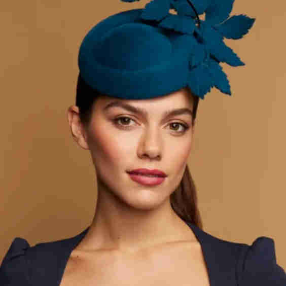 Felt Leaf Cocktail Hat