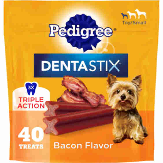 Dentastix Beef Mini Dental Dog Treats, 24 Count