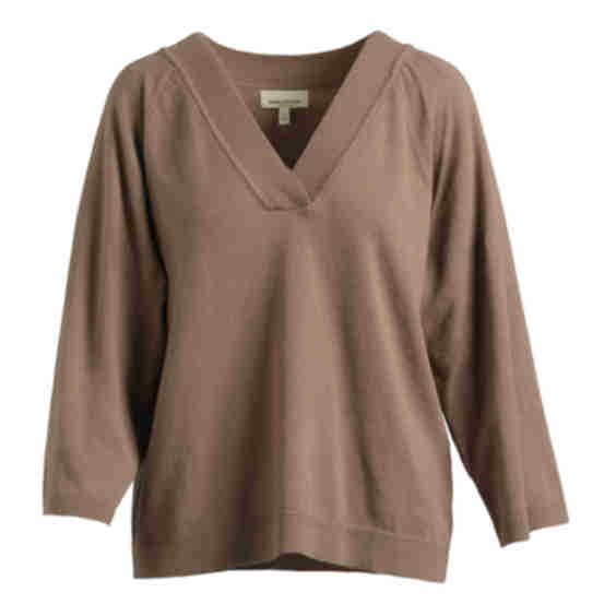 Drop Shoulder V-Neck Sweater
