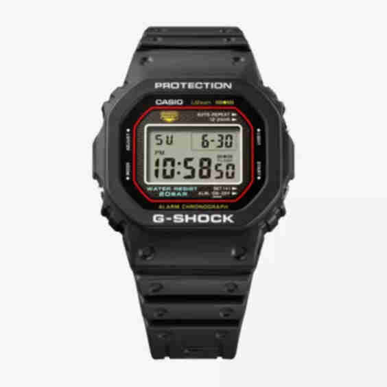 DW-5000R-1AER Stainless-steel And Resin Quartz Watch