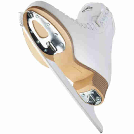 Classic Softskate 380 Womens And Girls Ice Skates White Fleece