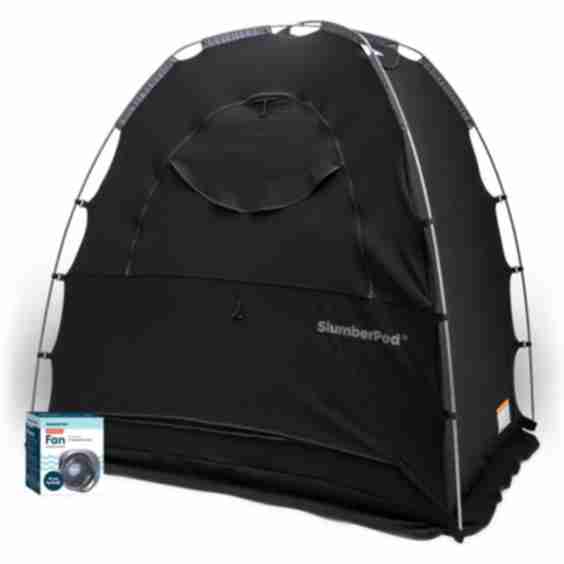 Blackout Sleep Tent & Portable Fan Set
