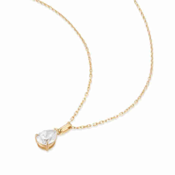 Casella Pear Lab Grown Diamond Solitaire Necklace