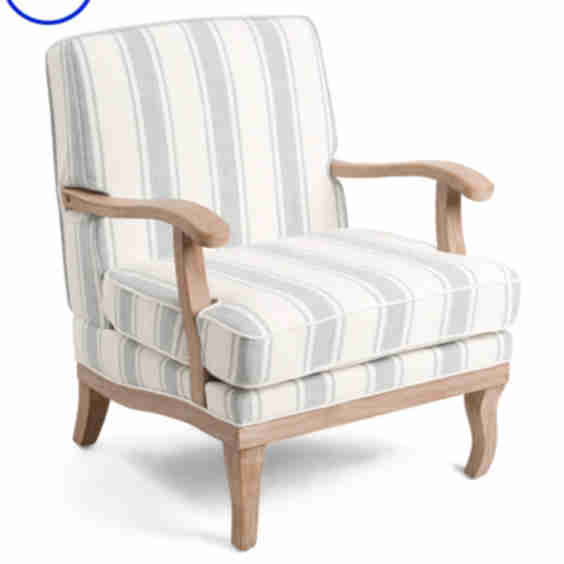 34in Quentin Striped Accent Chair