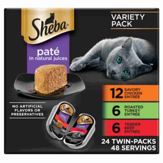 Perfect Portions Wet Cat Food Pate Chicken & Salmon Flavor Variety Pack