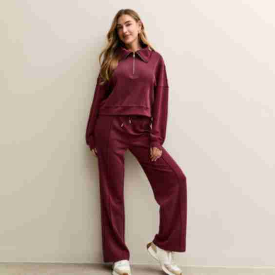 Quarter Zip Long Sleeve Sweatshirt