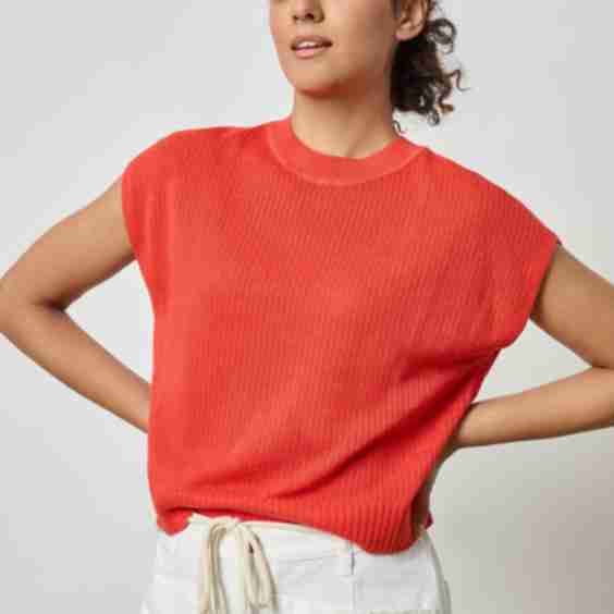 Short Sleeve Crewneck Sweater
