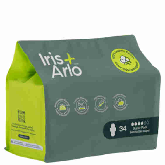 100% Organic Super Pads - Resealable Bag - Bulk 