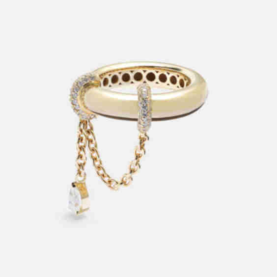 Ring Elysabeth aus 18kt Gelbgold mit Diamanten