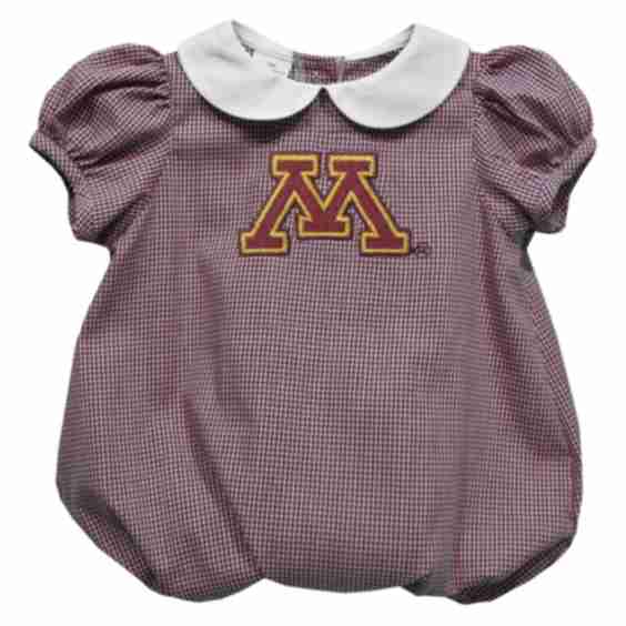 Minnesota Golden Gophers Mini Check Pattern A-Line Dress