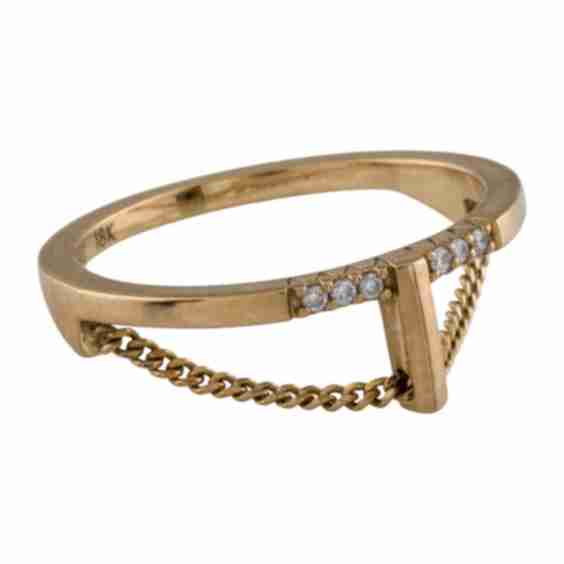 18K Lab-Grown Diamond Cusp Ring (Pre-Owned)