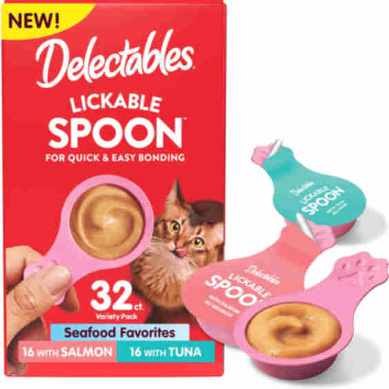 Lickable Spoon - Seafood Variety Pack, 32 Pack