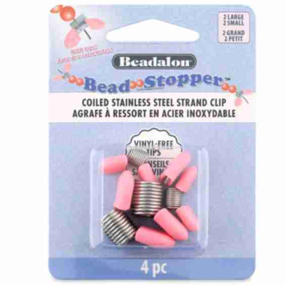 Bead Stopper Coiled Stainless Steel Strand Clip
