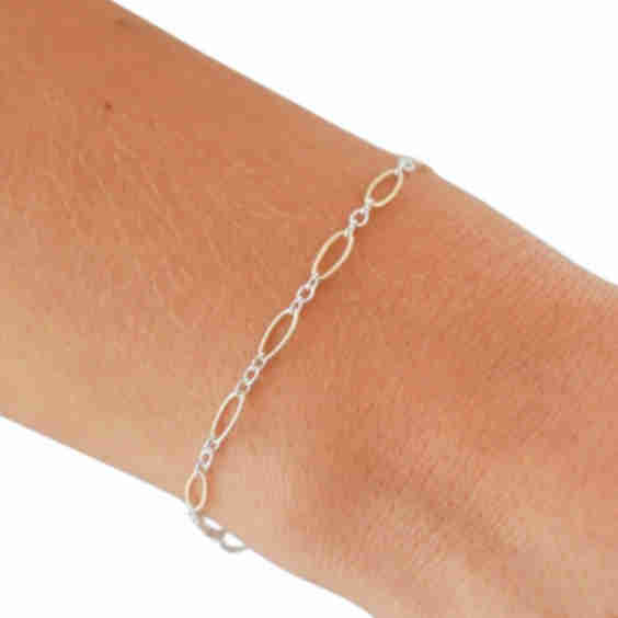 Logan Chain in Mixed Metals Bracelet