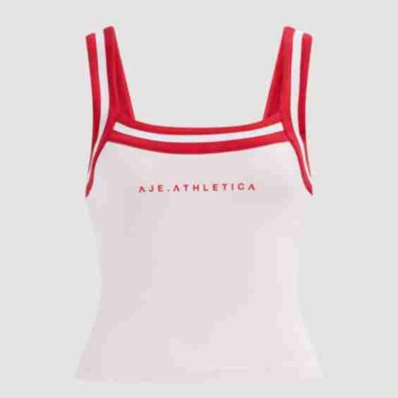 Contrast Elastic Tank Top