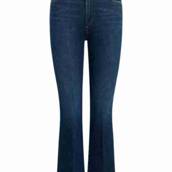 The Callie High Rise Cropped Bootcut Jeans with Raw Hem