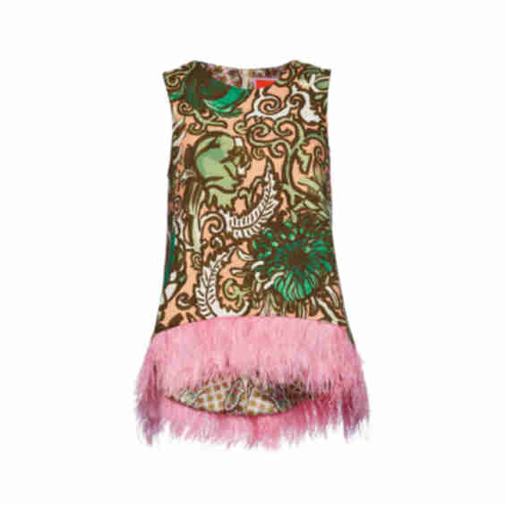 La Scala Top (With Feathers)