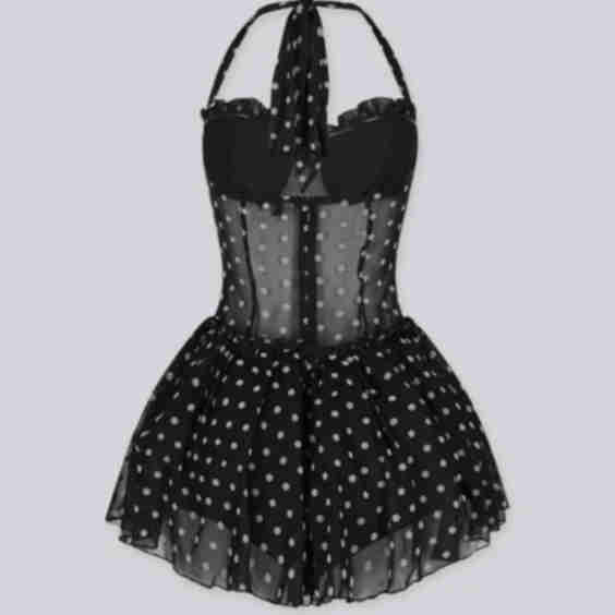 Poppy Dot Tulle Mini Dress