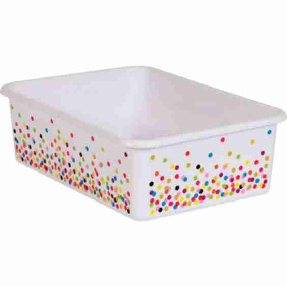 Confetti Large Plastic Storage Bin