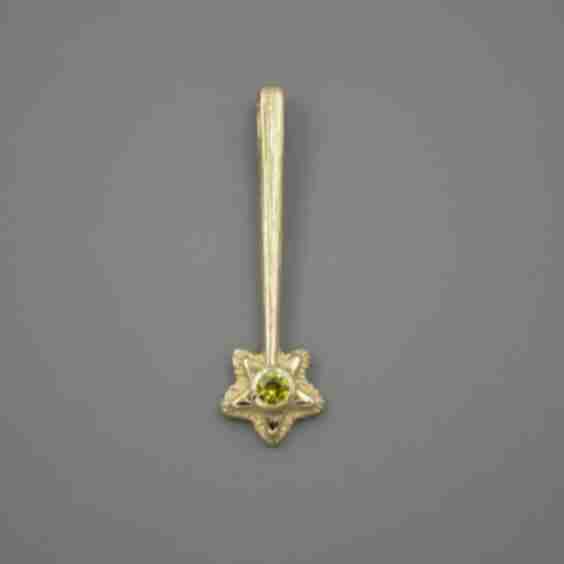 14k Star Wand with Canary Tourmaline March 2026 Drop