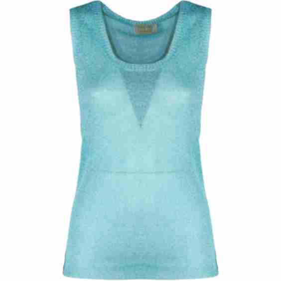 Sleeveless Round Neck Top