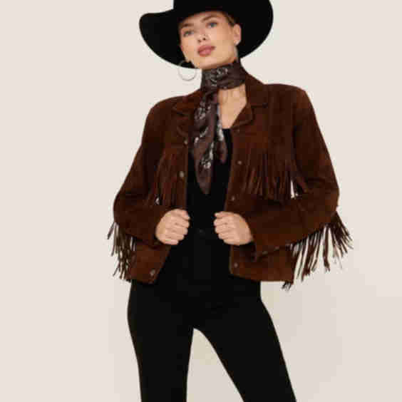 Suede Fringe Jacket