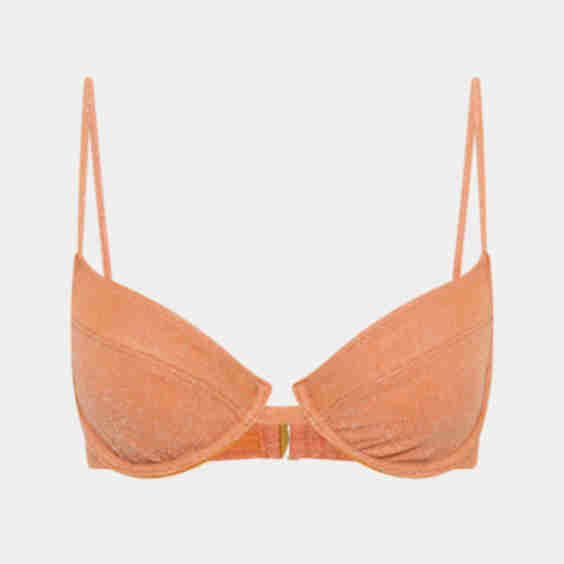 Lurex Underwire Bikini Top