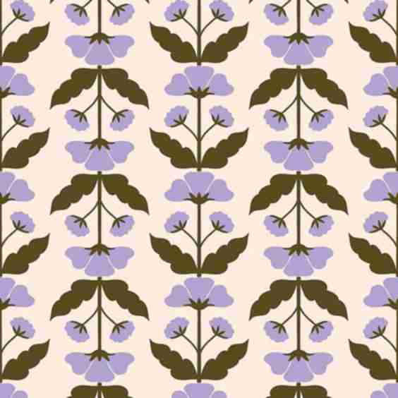 Wildflower Field Flower Pattern Wallpaper