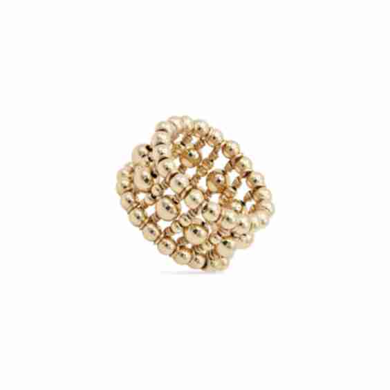 Gold-Filled Beaded Ring La Bague Mini