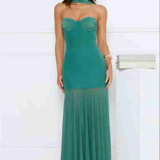 Serene Sway Strapless Maxi Dress