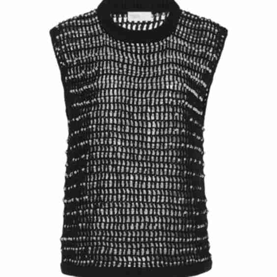 Beaded Crochet Sweater Vest