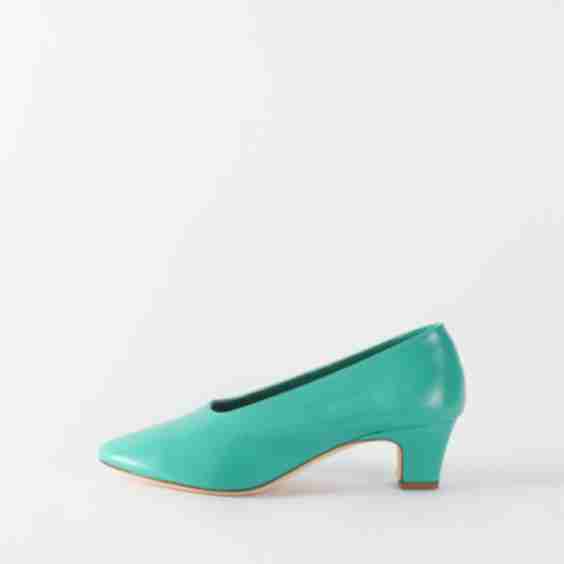 Soft Pump Leather Heel