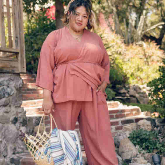 Kardes Sile Loungewear Separates-Canyon Rose
