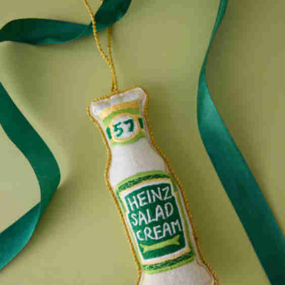 Heinz Salad Cream Felt Ornament