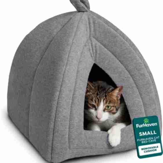  Calming Fleece Covered Dog & Cat Bed