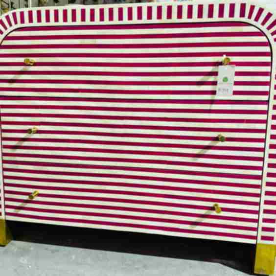 Bone Inlay 3-Drawer Dresser