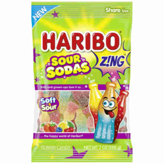 Sour Sodas Gummi Candy Sour Sodas