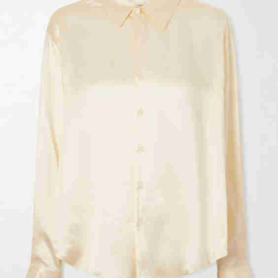 La Classica Silk-Charmeuse Shirt