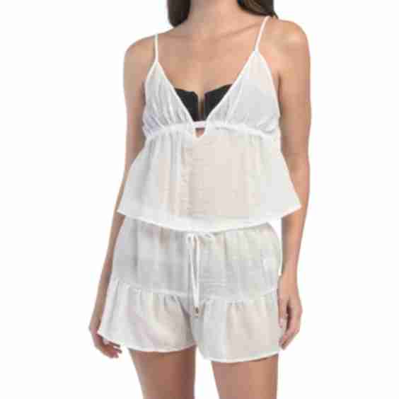 2pc Cover-Up Top and Shorts Set