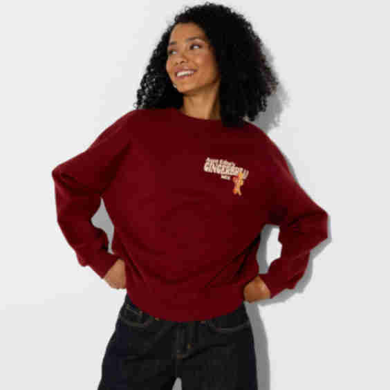 Gingerbread Fleece Graphic Sweatshirt