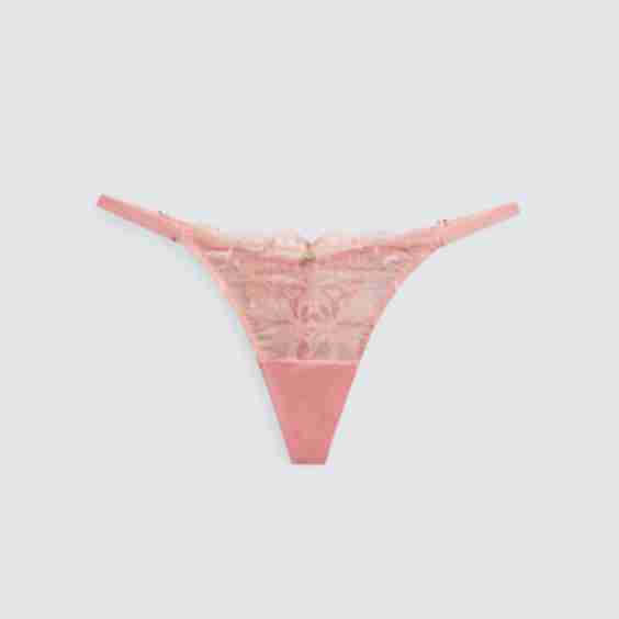 String You Along Low Rise Lace Thong