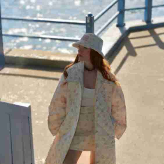 Fairytale Peony Kiss Puff Coat