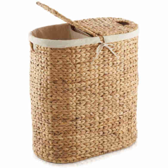 Oval Laundry Hamper With Lids And Removable Liner Bags