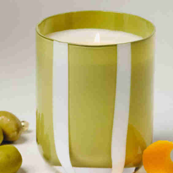 Atina Gourmand Fresh Olive & Lemon Glass Candle