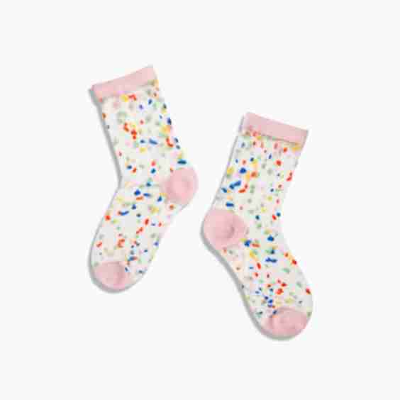 Sheer Confetti Socks