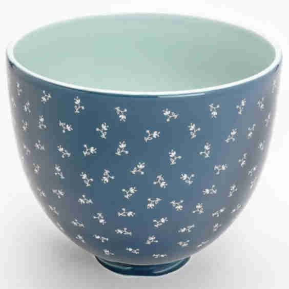 Kitchenaid 5 Qt Vintage Floral Ceramic Stand Mixer Bowl